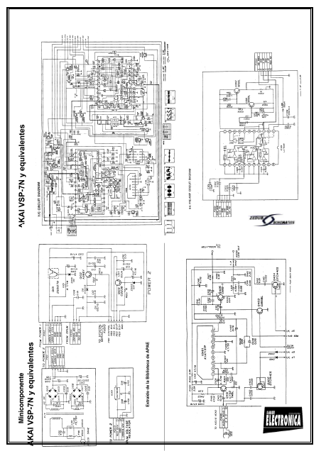 AKAI VSP-7N y Equivalentes Schematics – Electronic Service Manuals