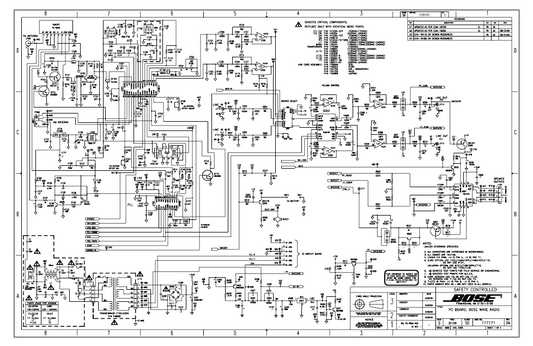 BOSE AW Radio Rev4 Schematics