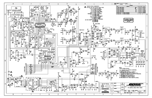 BOSE AW Radio Rev7 Schematics