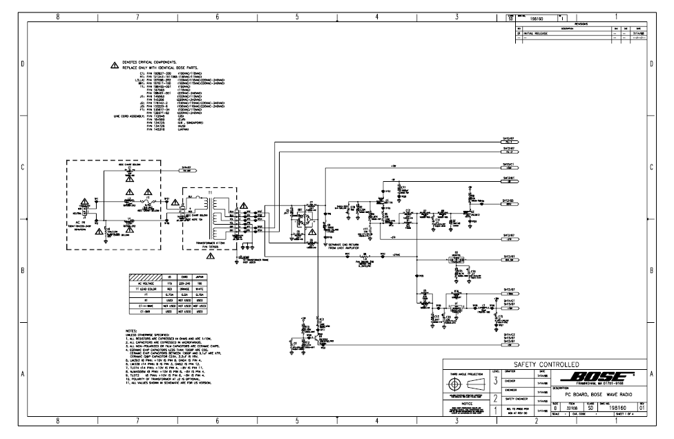 BOSE AW Series1 VerII AM Antenna Service Manual