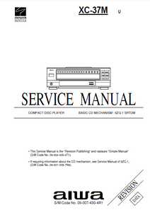 AIWA XC-37M Revision Compact Disc Service Manual