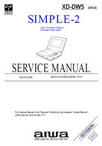 AIWA XD-DW5 AHK-S Simple 2 Service Manual