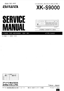 AIWA XK-S9000 Stereo Cassette Deck Service Manual