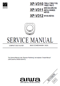 AIWA XP-V310 CD Player Revision Service Manual