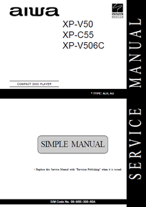 AIWA XP-V50 Compact Disc Player Simple Manual
