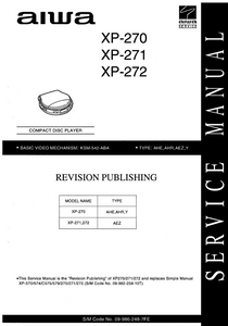 AIWA XP-270 Compact Disc Player Revision Service Manual
