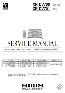 AIWA XR DV700-701 Micro Compo Stereo Player Service Manual
