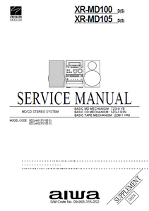 AIWA XR-MD100-MD105 D S Service Manual