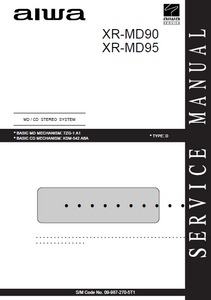 AIWA XR MD90-MD95 D Stereo System Service Manual