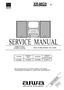 AIWA XR-MG9 U Compact Disc Revision Service Manual