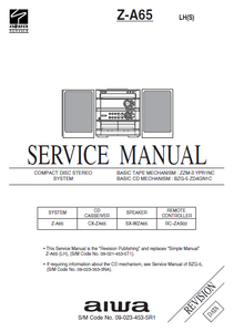AIWA Z-A65 Revision Compact Disc Stereo System Service Manual