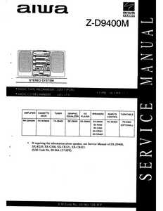 AIWA Z-D9400M Stereo System Service Manual