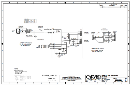 CARVER ZR Series Schematics
