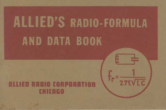 ALLIED Radio Formula and Data Book Service Manual