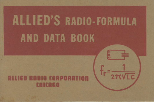 ALLIED Radio Formula and Data Book Service Manual