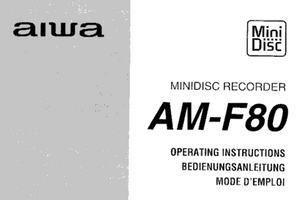 AIWA AM-F80 Owners Manual