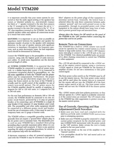 AUDIO RESEARCH VTM200 Bias Adjustment