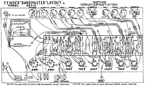 FENDER Bandmaster 6g7a Layout