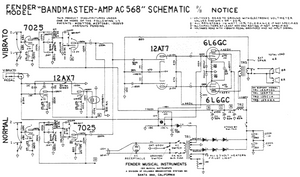 FENDER Bandmaster AC568 Schematic