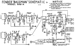 FENDER Bassman Model 6G6-A schematic