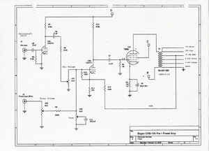 BOGEN Model CHB-10A Pre Power Amplifier Schematic