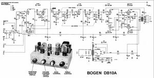 BOGEN DB-10A Power Amplifier Schematic