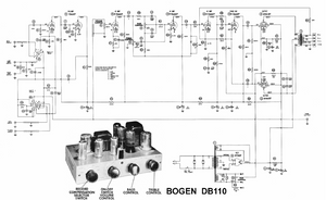 BOGEN DB-110 Power Amplifier Schematic