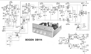 BOGEN DB-114 Power Amplifier Schematic