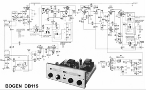 BOGEN DB-115 Power Amplifier Schematic