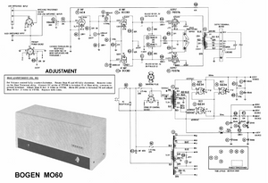 BOGEN MO-60 Tube Power Amplifier Schematic