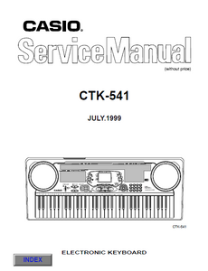Audio TO Clearcom-casio_ctk541_sm Service Manual