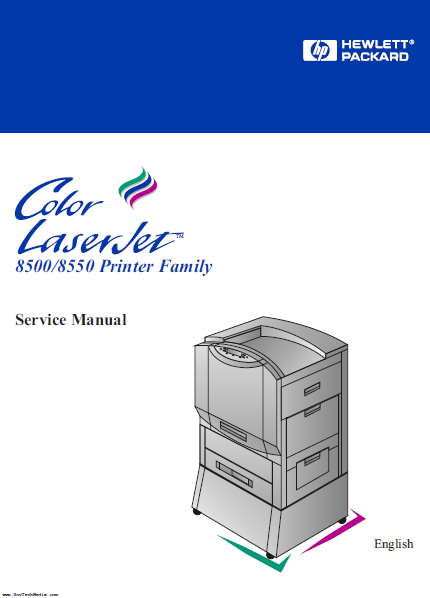 Hewlett Packard Color Laser Jet 8500-8550 Printer Family Service Manual