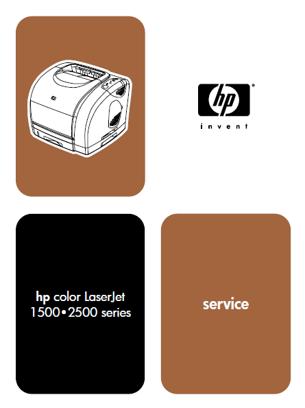 Hewlett Packard Color LaserJet 1500-2500 series Service Manual