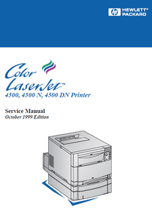 Hewlett Packard Color LaserJet 4500 Printer Service Manual