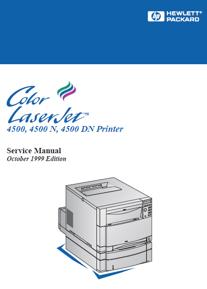 Hewlett Packard Color LaserJet 4500 Printer Service Manual