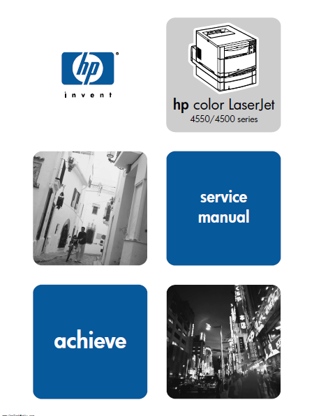 Hewlett Packard Color LaserJet 4550-4500 series achieve Service Manual