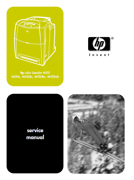 Hewlett Packard Color LaserJet 4600 Service Manual