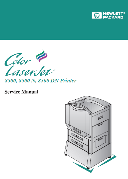 Hewlett Packard Color LaserJet 8500 Printer Service Manual