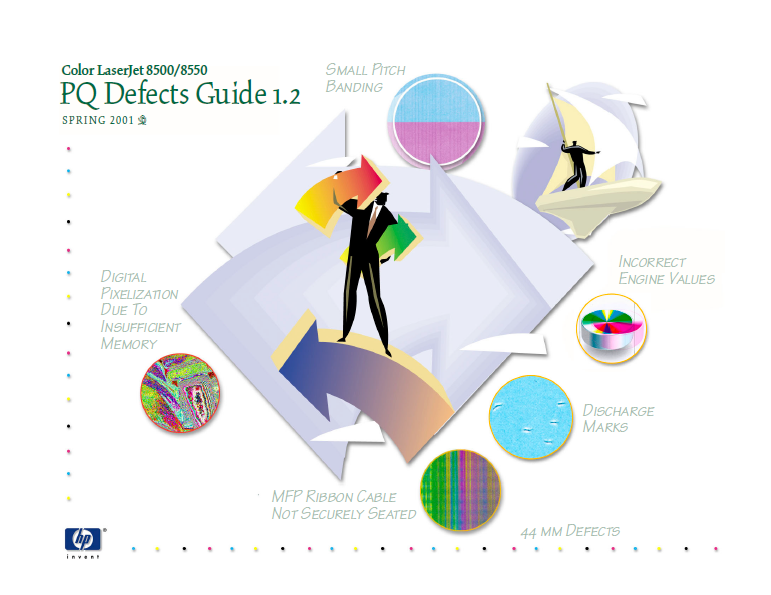 Hewlett Packard Color LaserJet 8500-8550 PQ Defects Guide 1.2 Service Manual