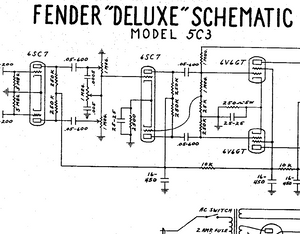 Fender Deluxe 5C3 Schematics