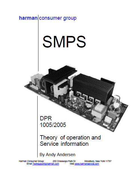 Harman Kardon DPR-1005 Theory of Operation and Sevice information Manual