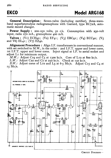 ECKO Model ARG 168 Schematic