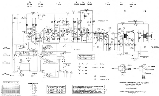 Elektroakustik Opal-6103TR Schematic