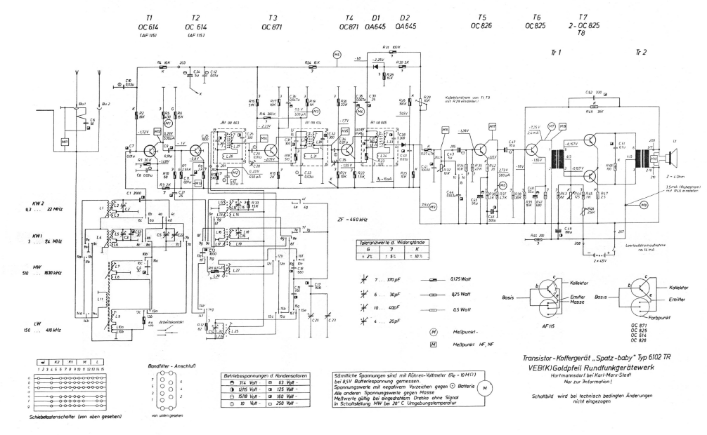 elektroakustik spatz baby 6102tr Schematic