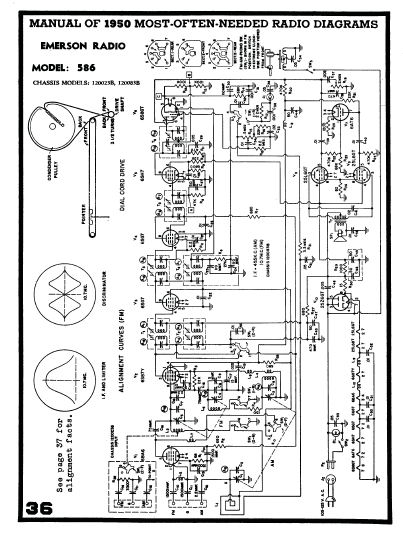 Emerson Radio 586 Schematic