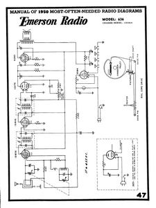 Emerson Radio Model 636 Schematic