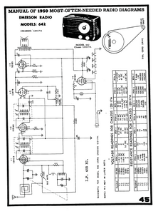 Emerson Radio Model 642 Schematic