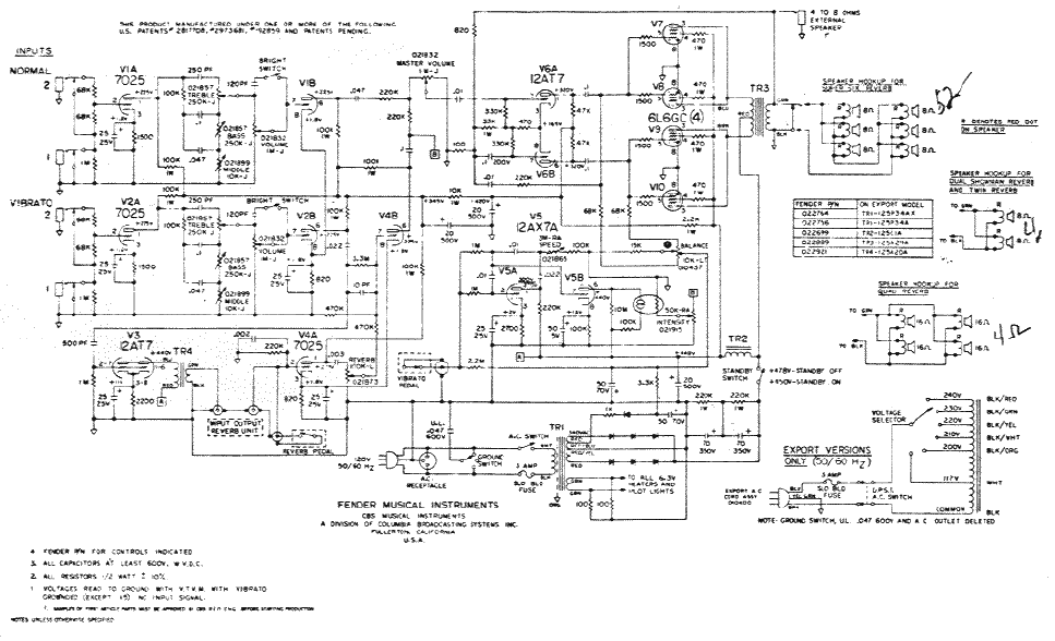FENDER Rhodes-1 Schematic
