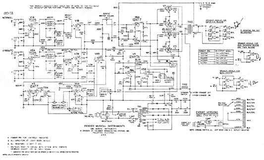 FENDER Rhodes-1 Schematic