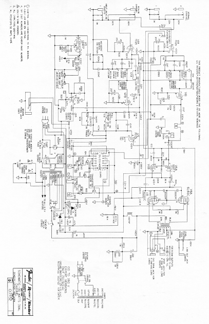FENDER Rogers Rhodes 30Watts Schematic